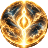 Flame of golden light symbolizing the soul