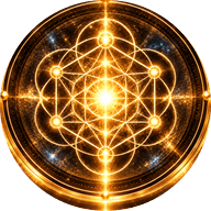 Golden sacred geometry pattern, the Code feature
